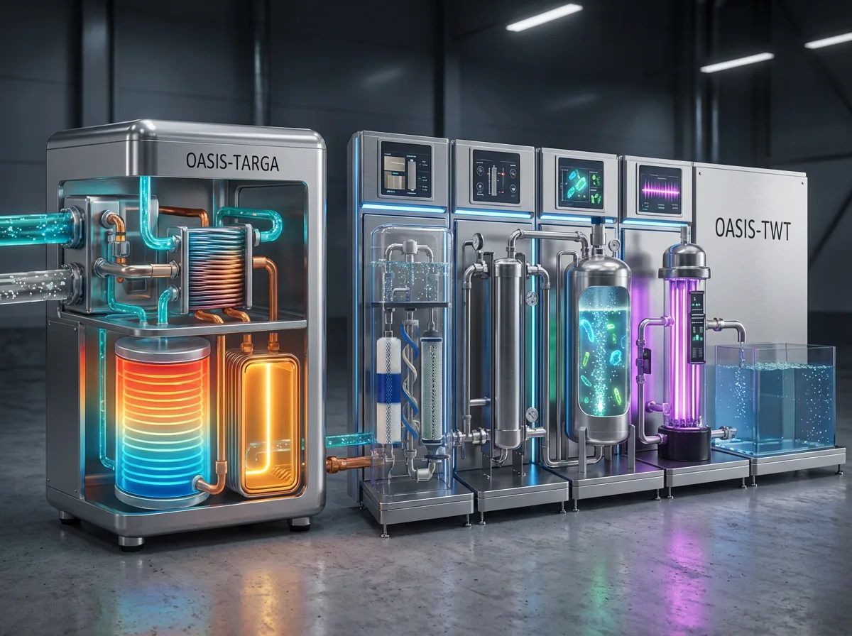 Infraestructura del proyecto Oasis - Optimización hídrica industrial